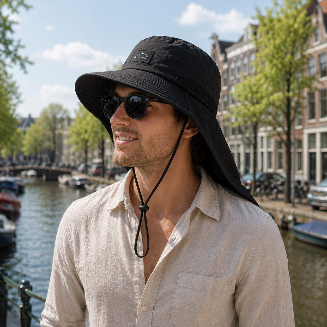 Celrien | Brimveil Packable Travel Sun Hat with Neck Flap | UPF 50+