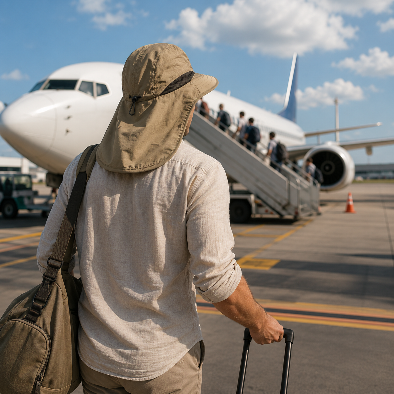Celrien | Brimveil Packable Travel Sun Hat with Neck Flap | UPF 50+
