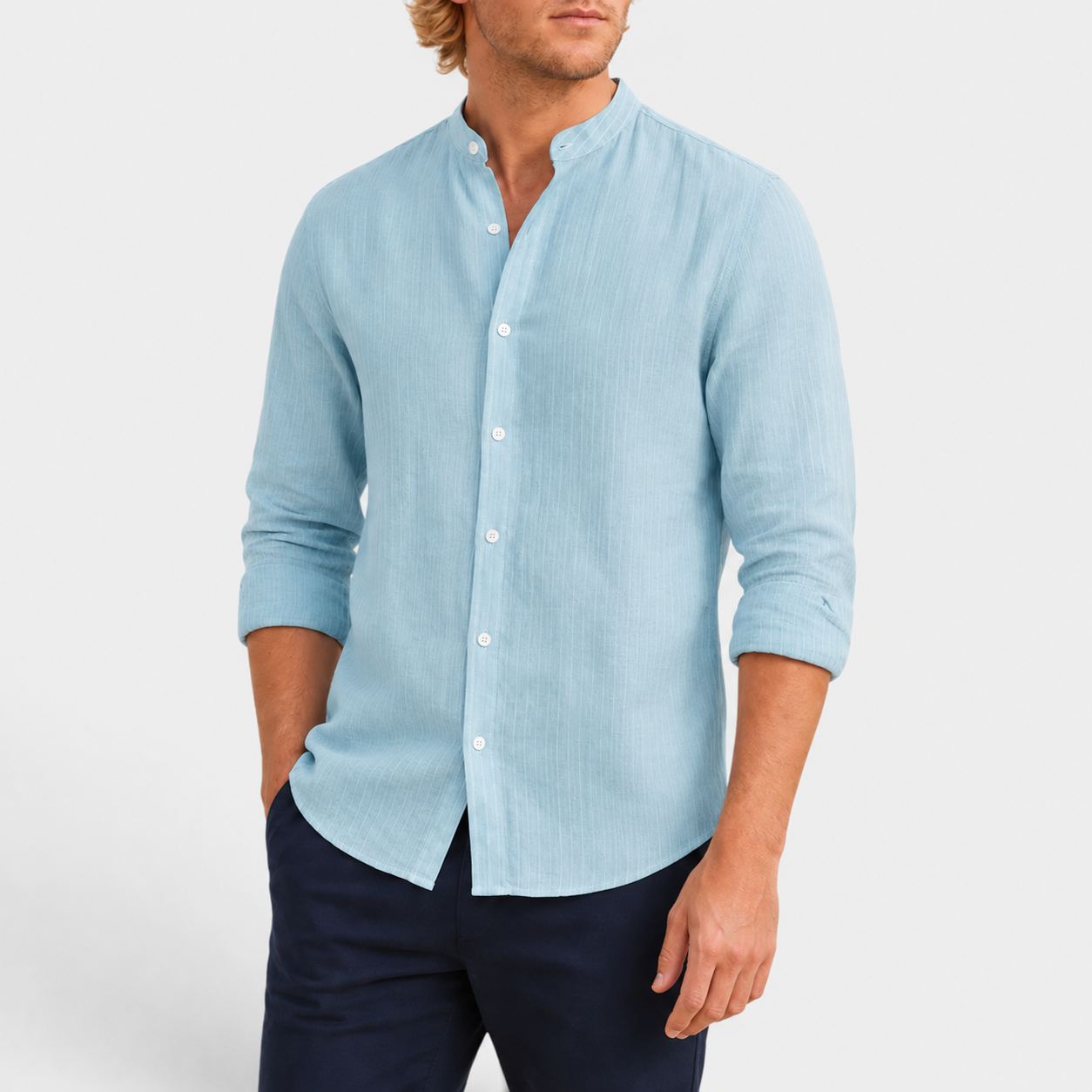 Celrien | Men’s Breathable Long Sleeve Shirt for Summer Vacation Wear