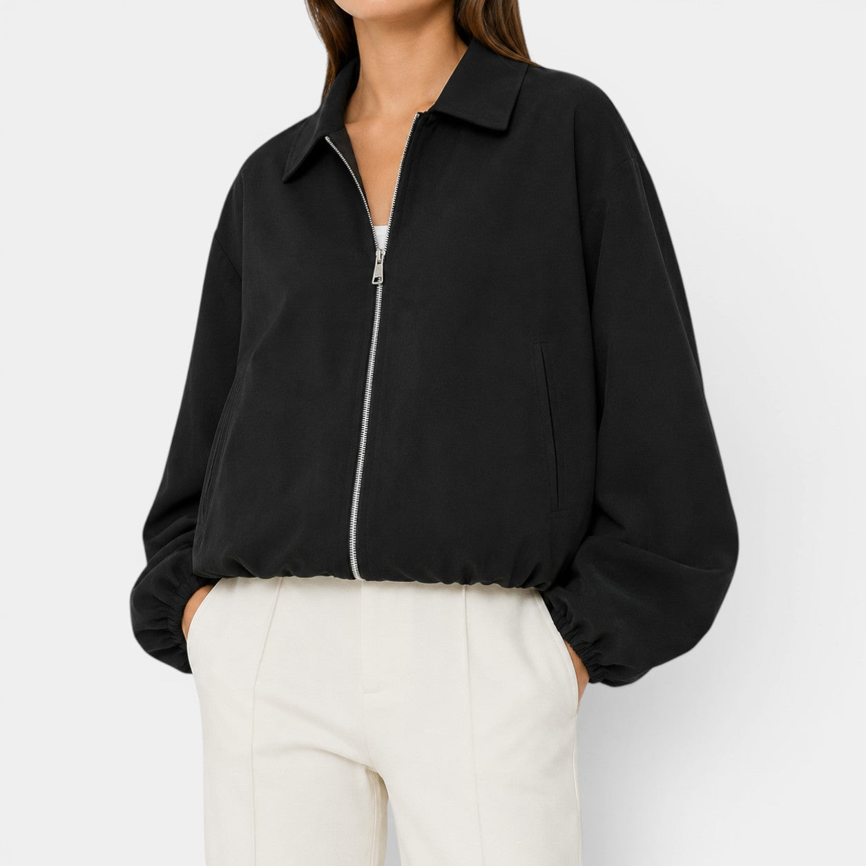 Celrien | Women’s Lightweight Spring Jacket Zip Front Everyday Wear