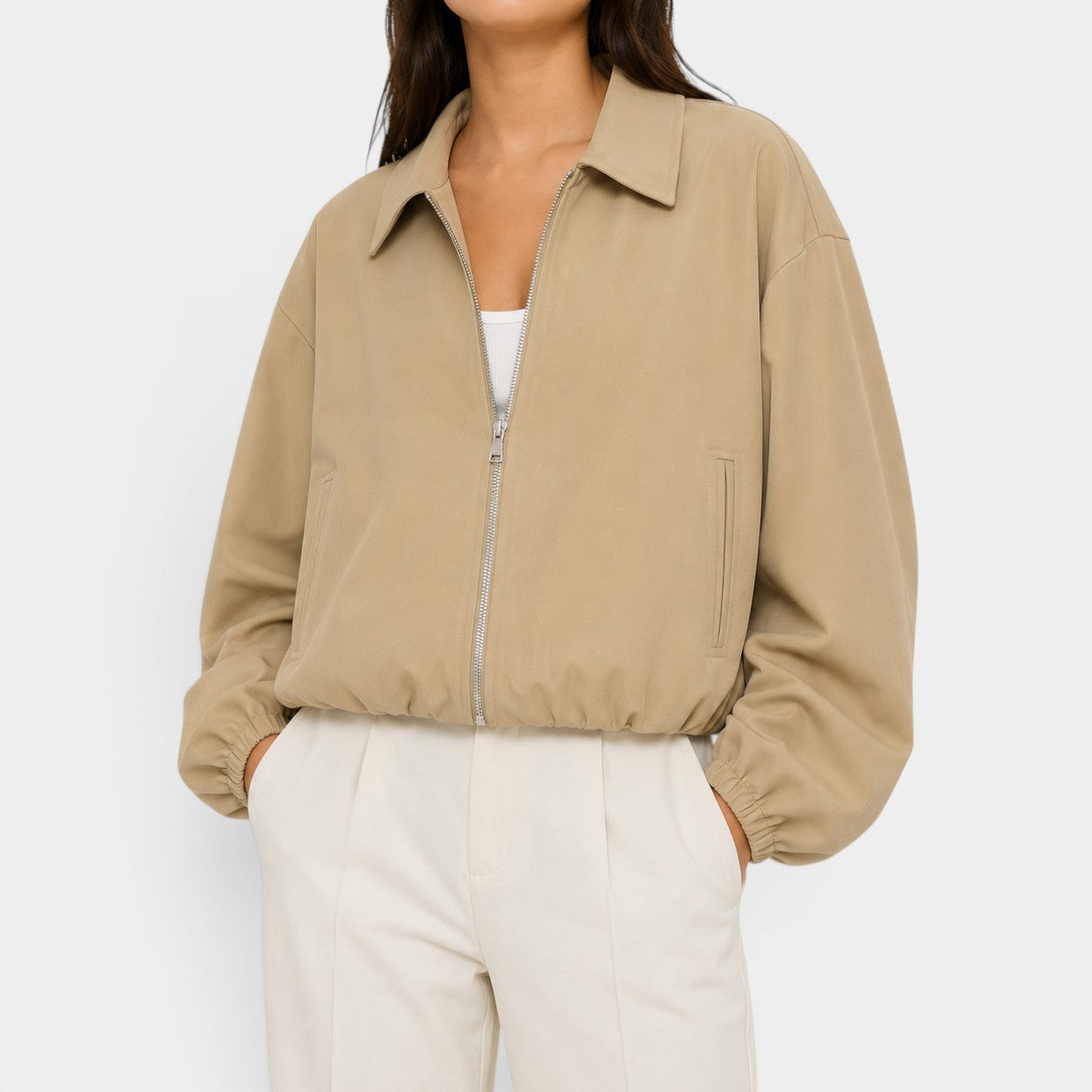 Celrien | Women’s Lightweight Spring Jacket Zip Front Everyday Wear