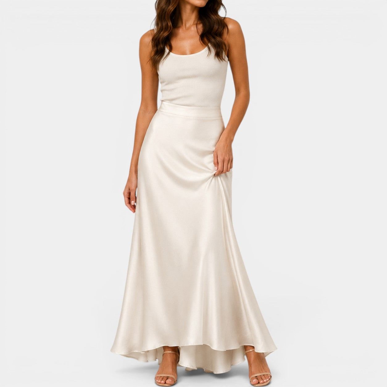 Celrien | Women’s Elegant Long Skirt High Waist Casual Summer Wear