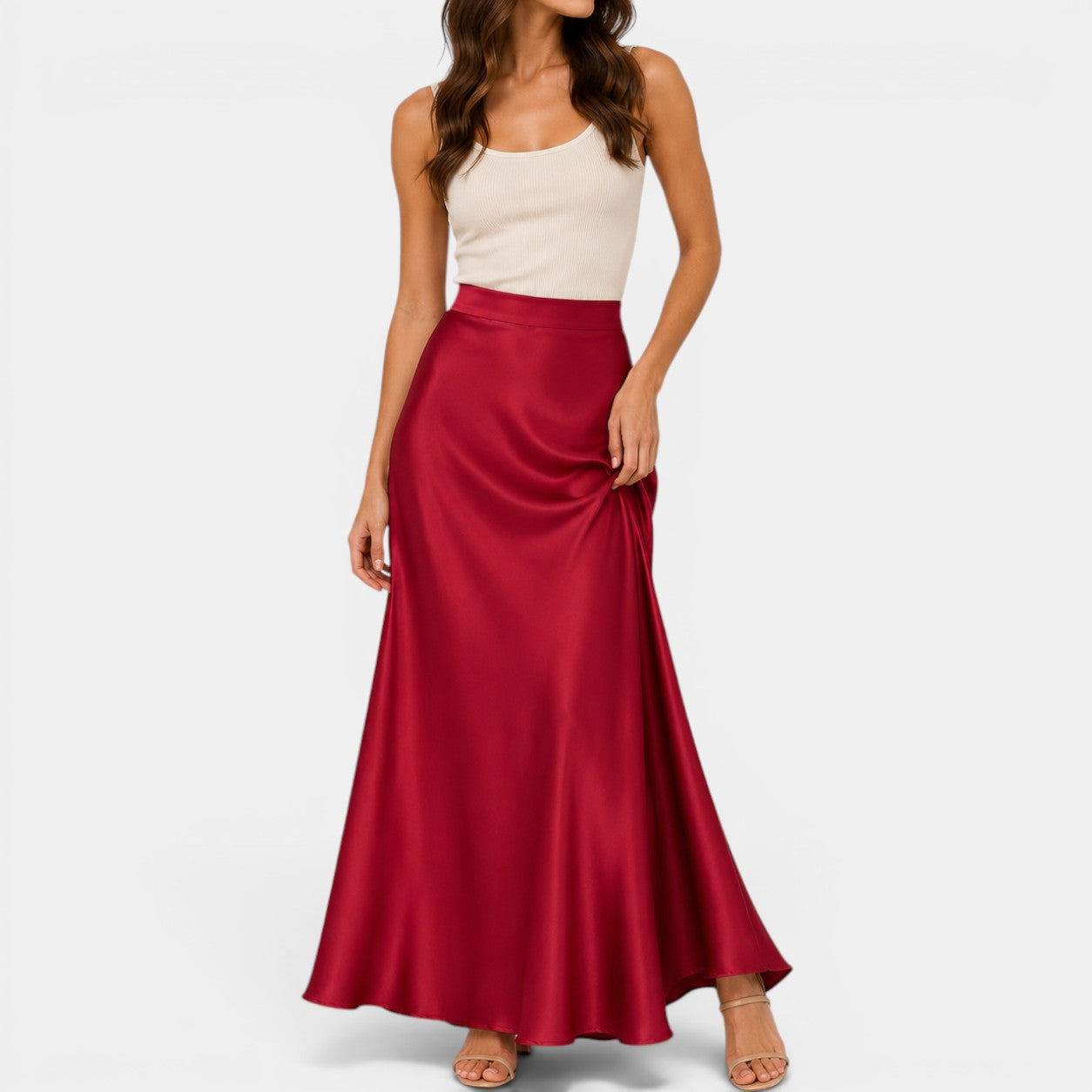 Celrien | Women’s Elegant Long Skirt High Waist Casual Summer Wear
