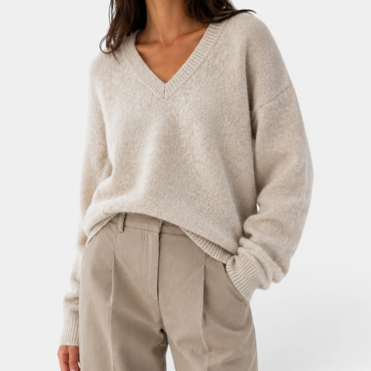 Celrien | Women’s 2-in-1 Sweater Casual Round Neck Pullover