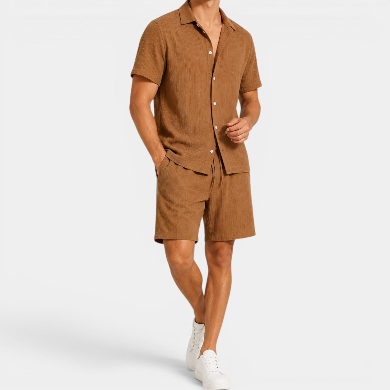 Celrien | Men’s Summer Shirt and Shorts Set Relaxed Fit Outfit