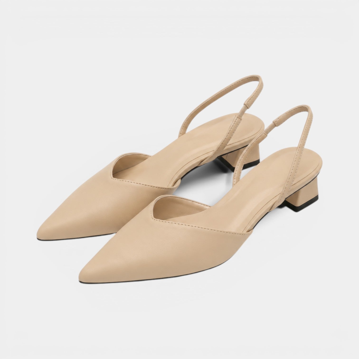 Celrien | Women’s Slingback Pumps Low Heel Pointed Toe Dress Shoes