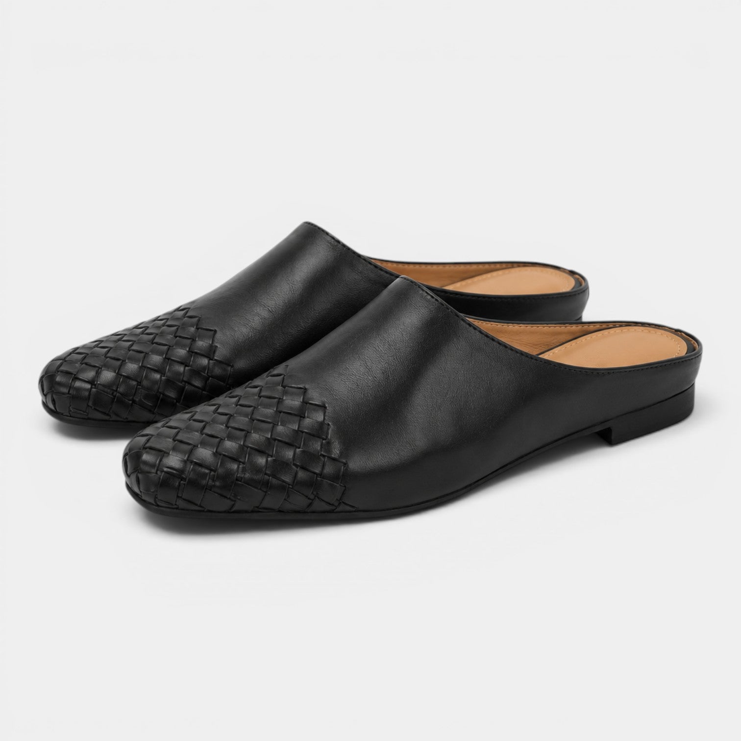 Celrien | Women’s Elegant Square Toe Mules Low Heel Summer Style