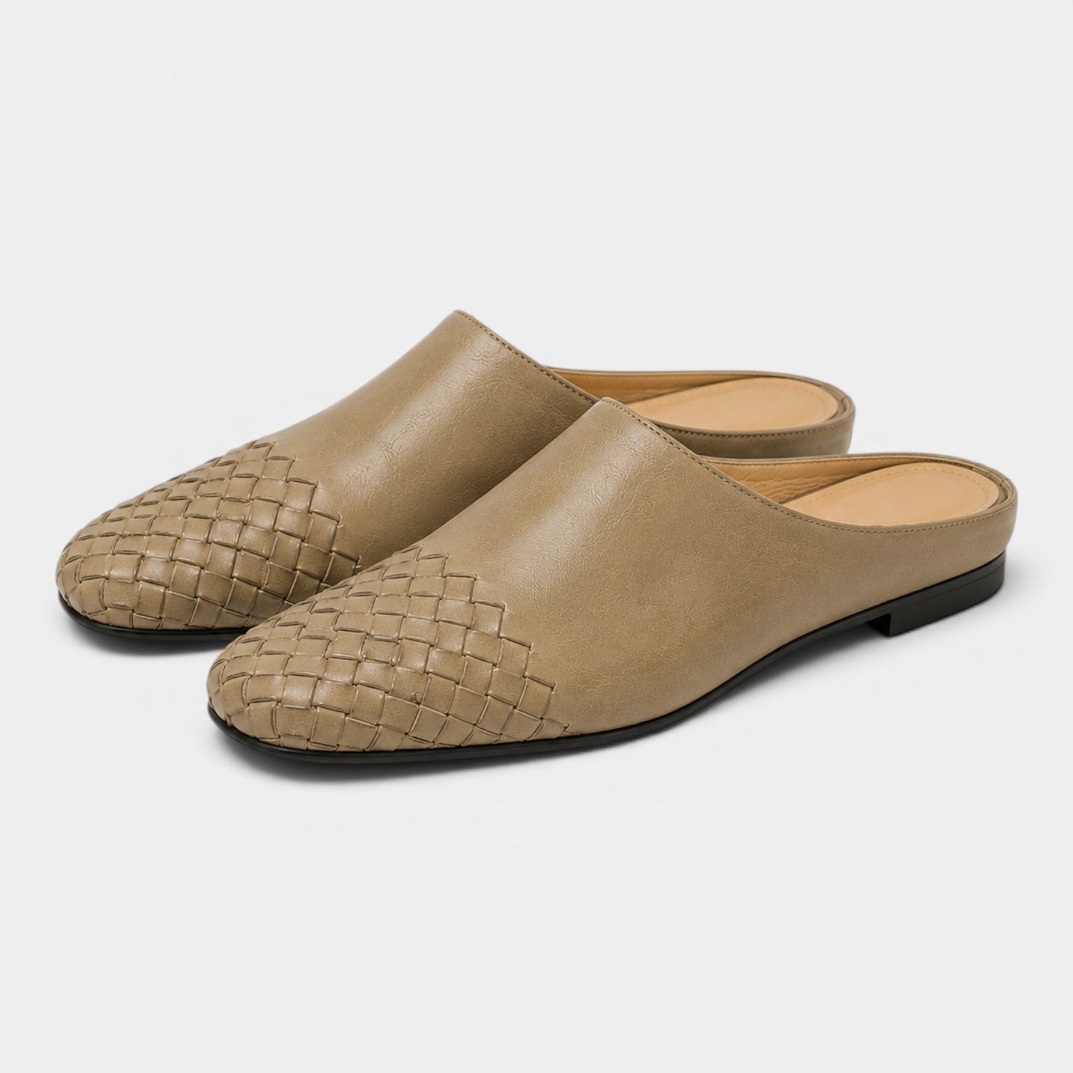 Celrien | Women’s Elegant Square Toe Mules Low Heel Summer Style