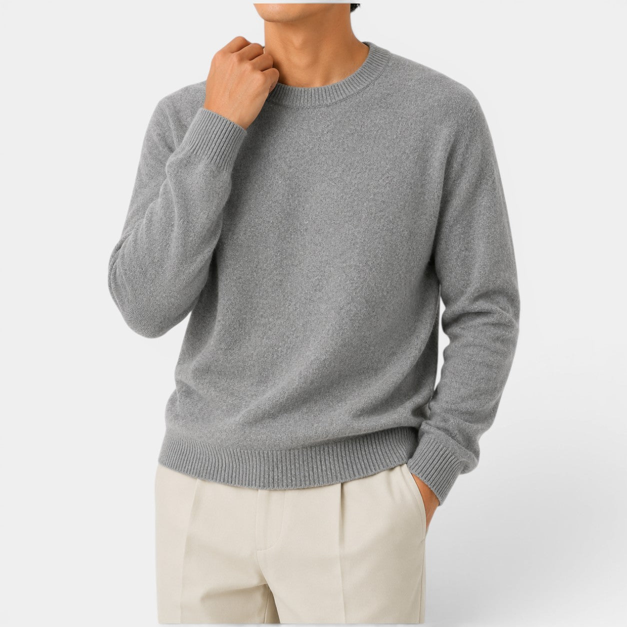 Celrien | Men’s Slim Fit Knit Sweater Soft Lightweight Crew Neck