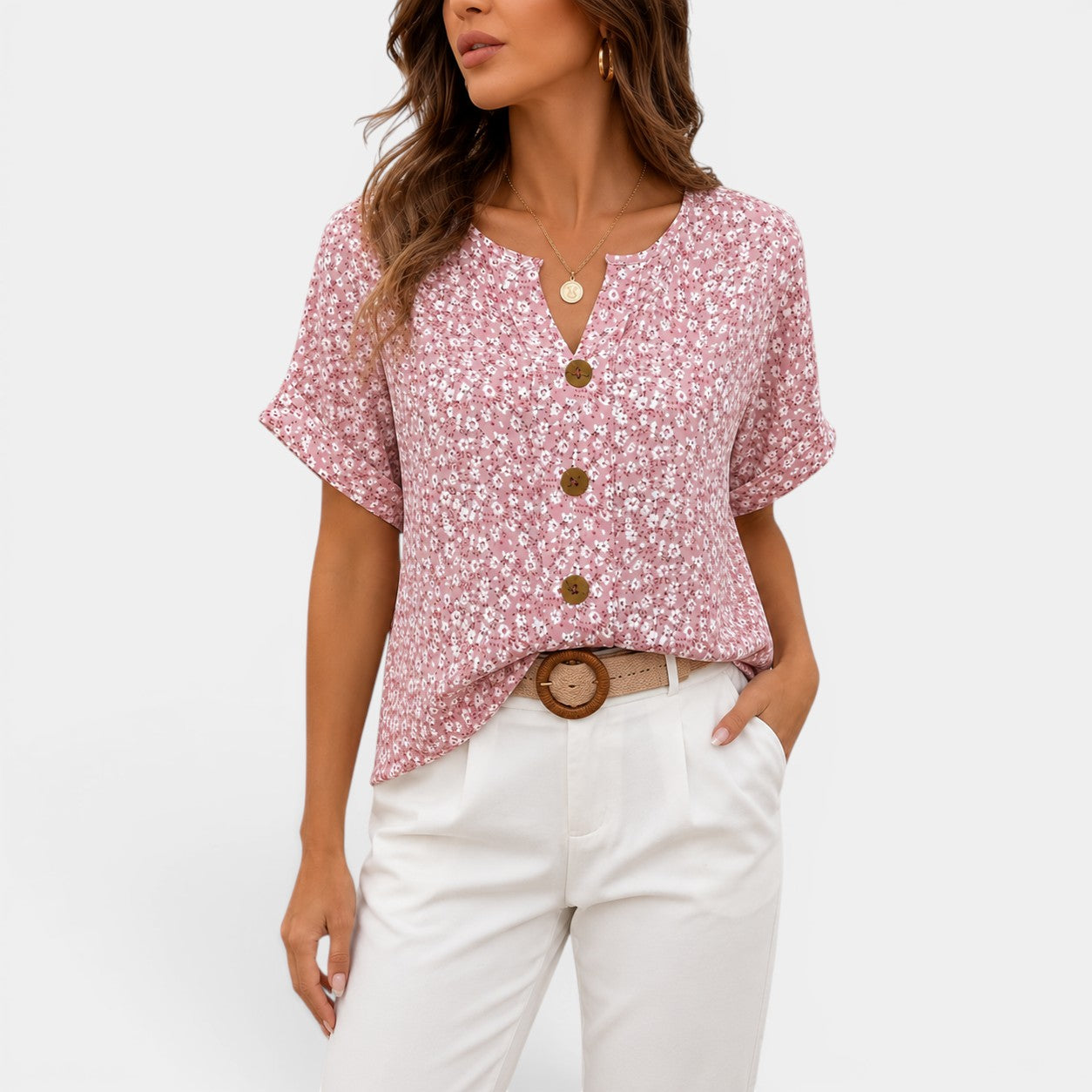 Celrien | Chic Floral Print Blouse