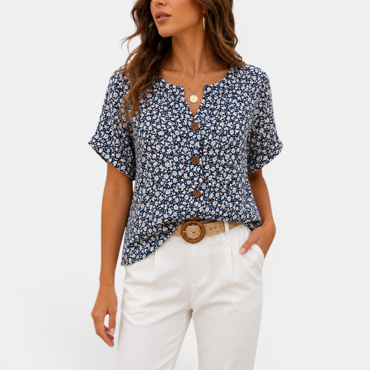 Celrien | Chic Floral Print Blouse