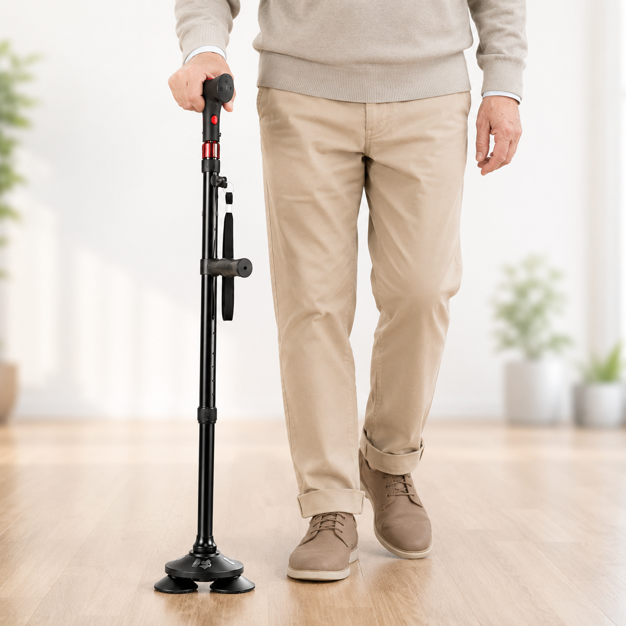 Celrien | StabiliTrek Foldable Aluminum Quad Cane