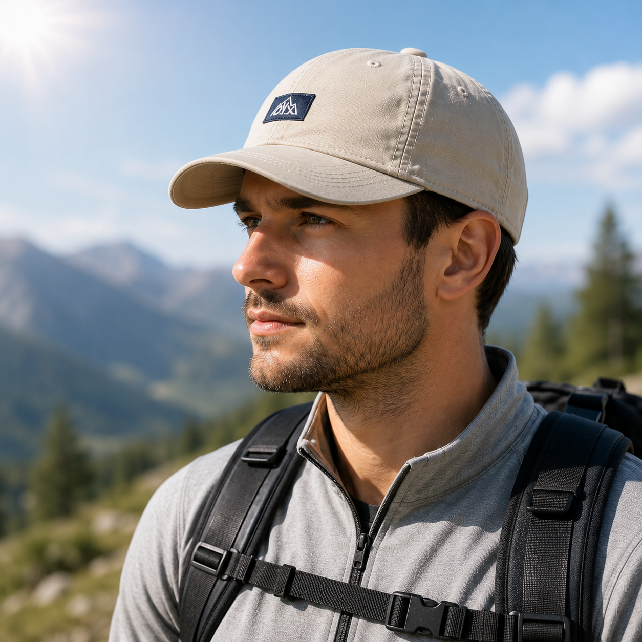 Celrien | Peaksley Retro Short-Brim Baseball Cap