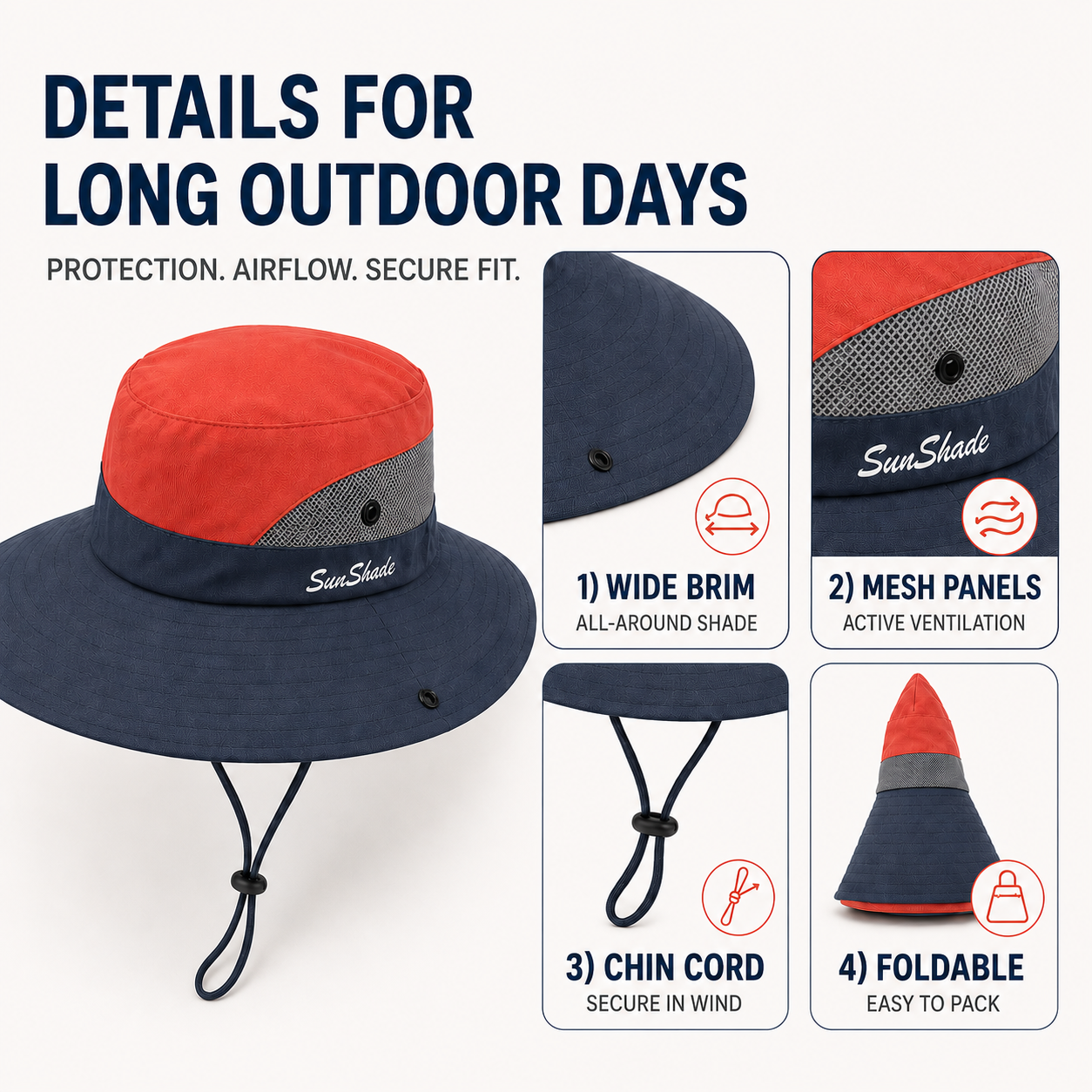 Celrien | Brimvex Wide-Brim Foldable Outdoor Sun Hat