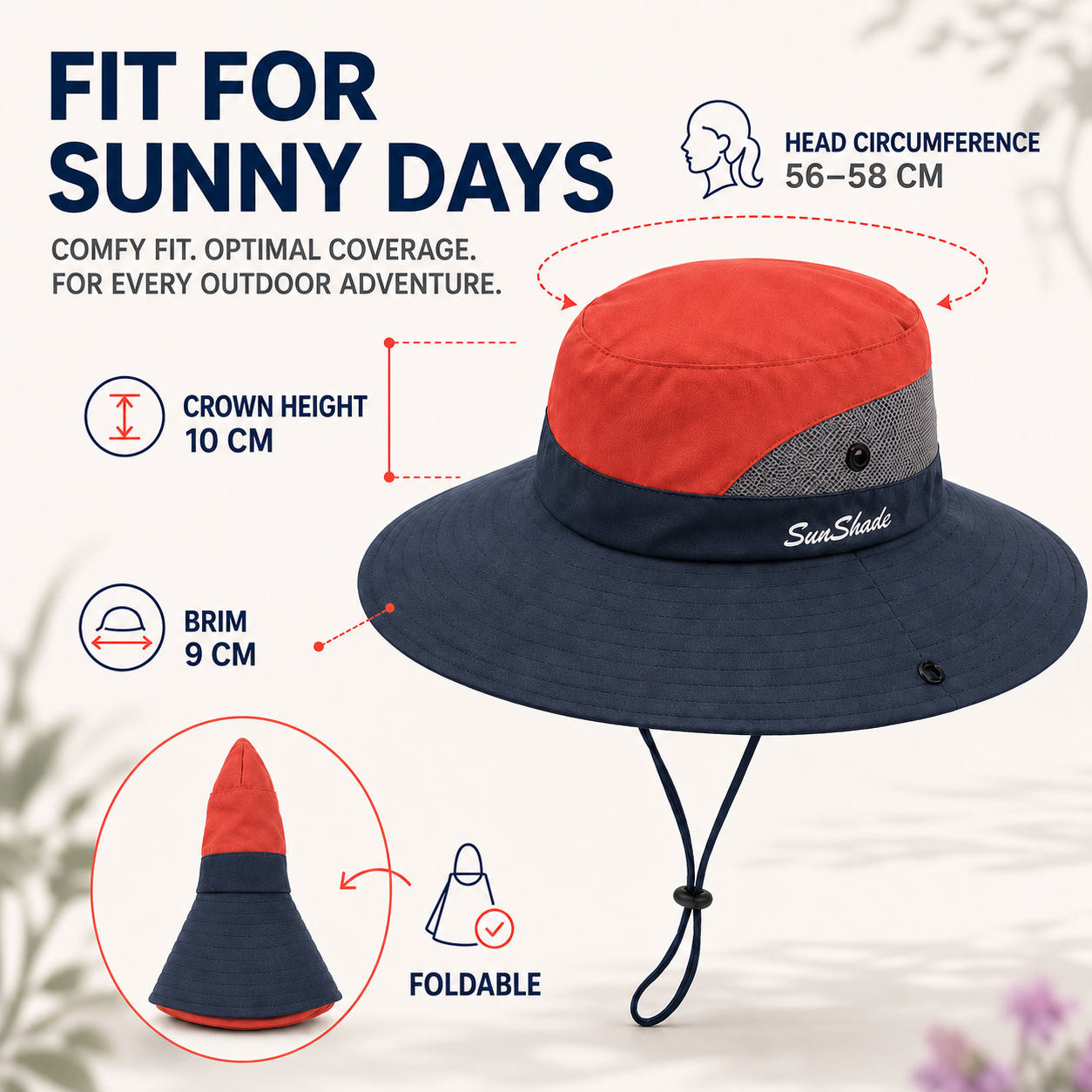 Celrien | Brimvex Wide-Brim Foldable Outdoor Sun Hat