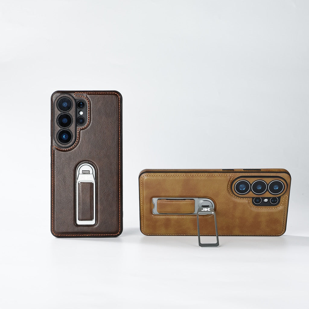 Premium Leather Stand Galaxy Phone Case