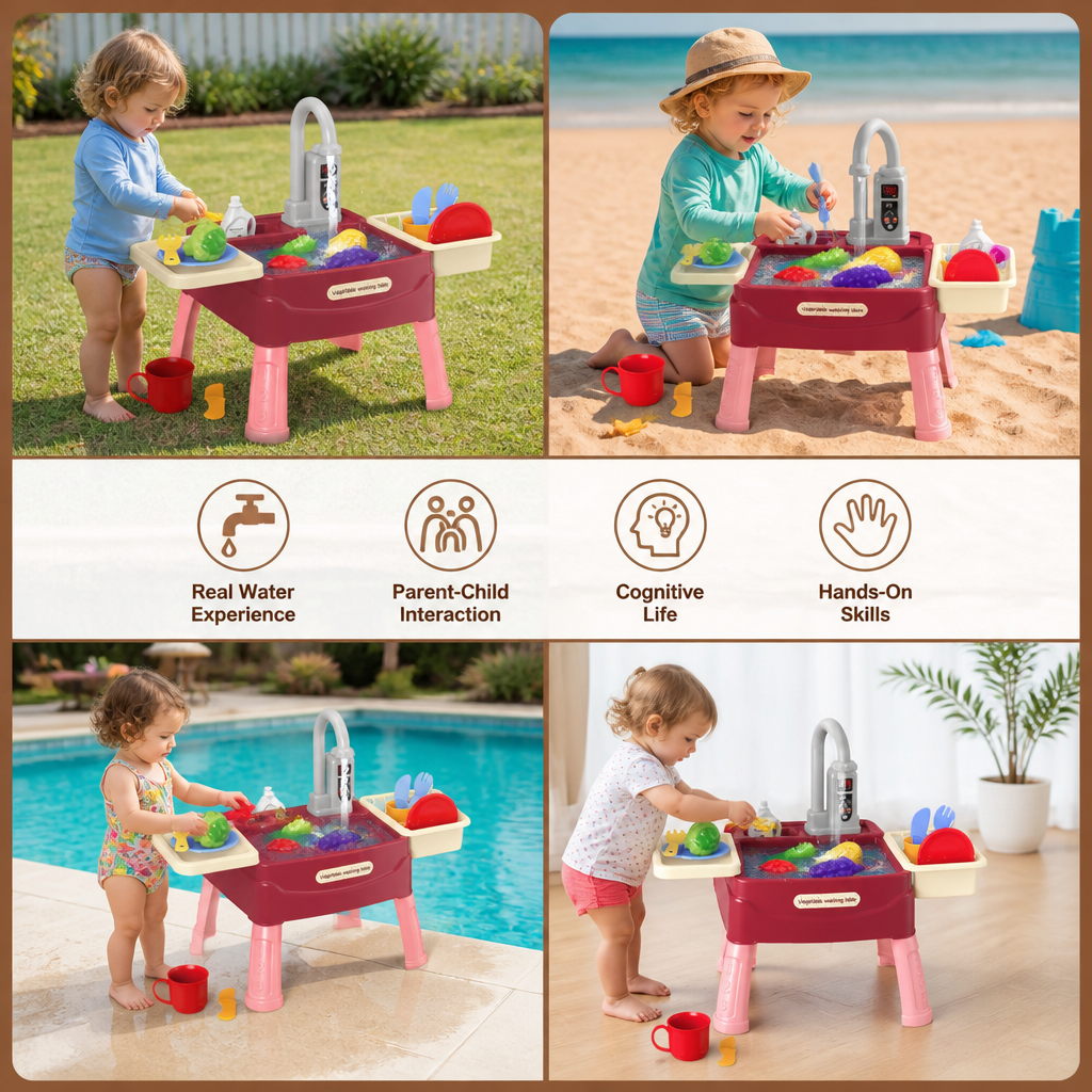 Play Kitchen with Magical Water Tap