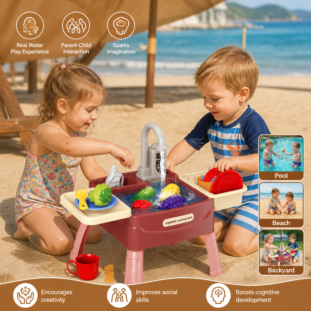 Play Kitchen with Magical Water Tap
