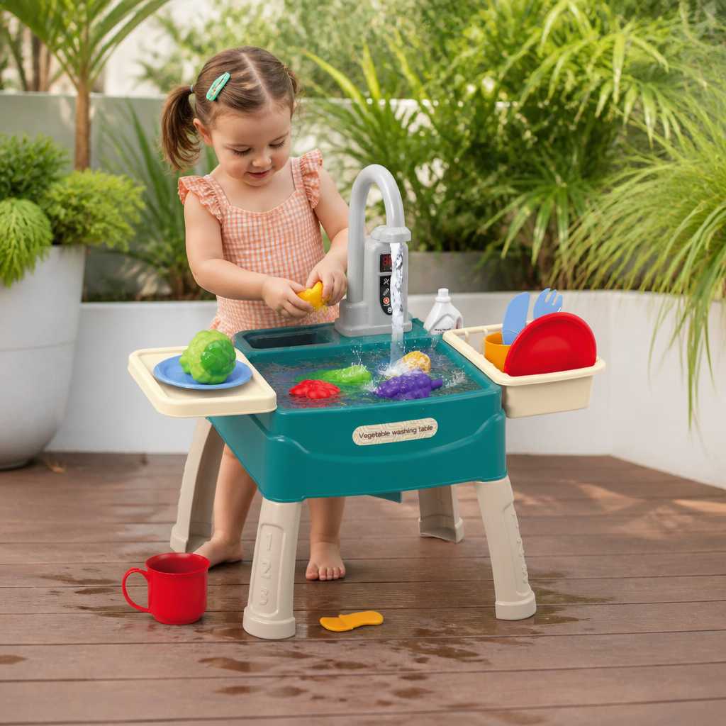 Play Kitchen with Magical Water Tap