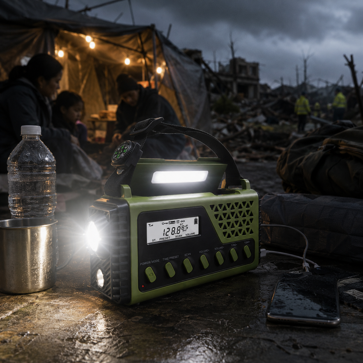 Emergency Radio for Power Outage | Hand Crank Weather Alert Receiver
