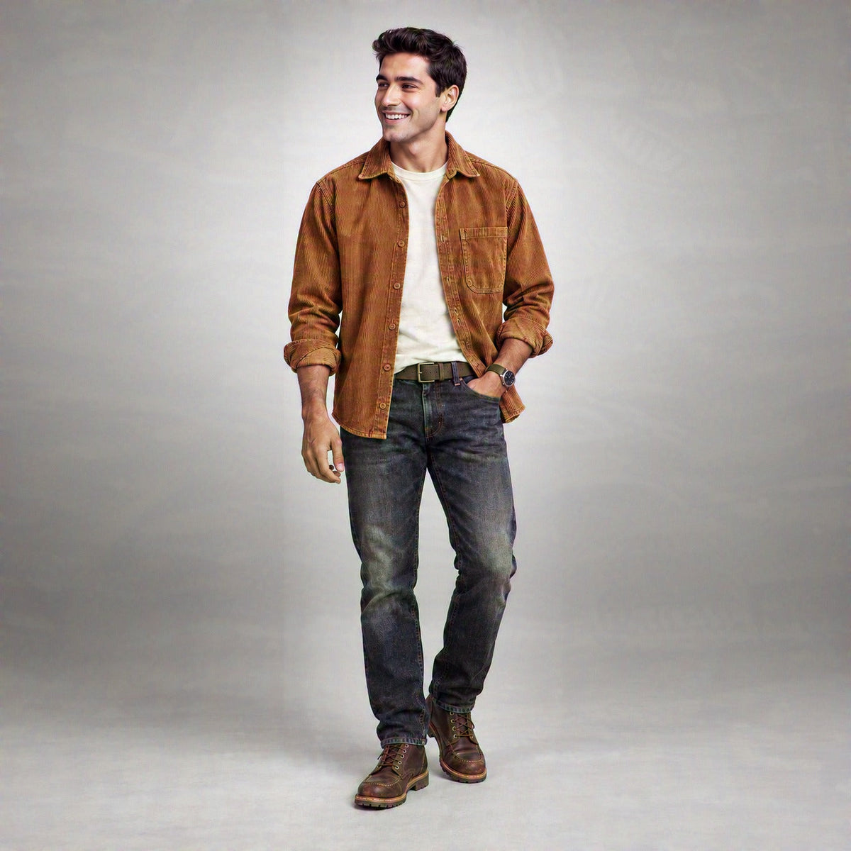 Everett Cotton Corduroy Shirt