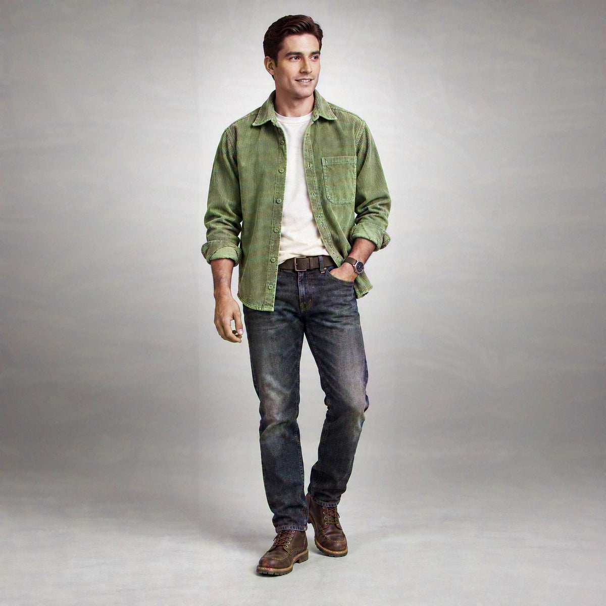 Everett Cotton Corduroy Shirt
