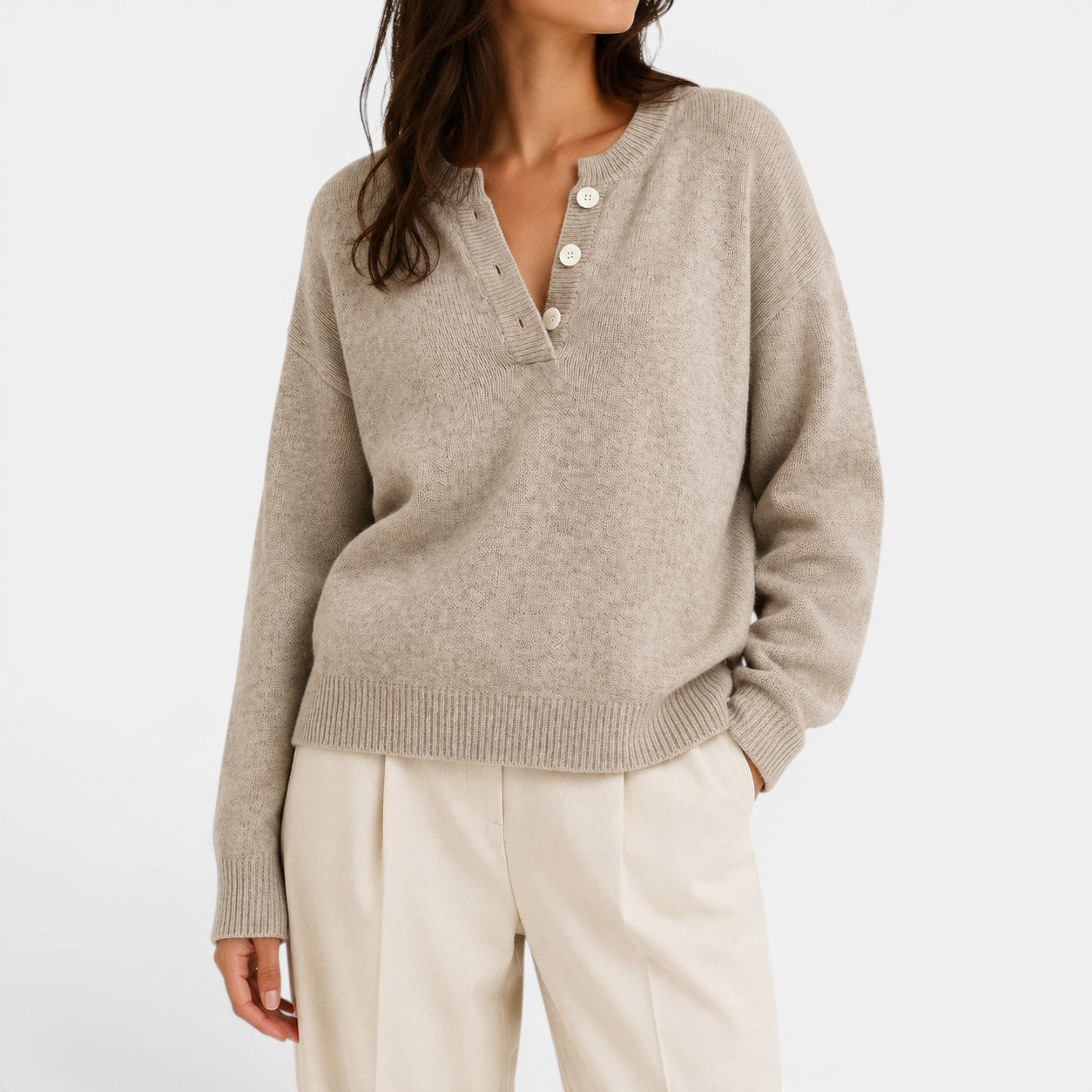 Celrien | Women’s Soft V-Neck Sweater for Office and Casual Wear
