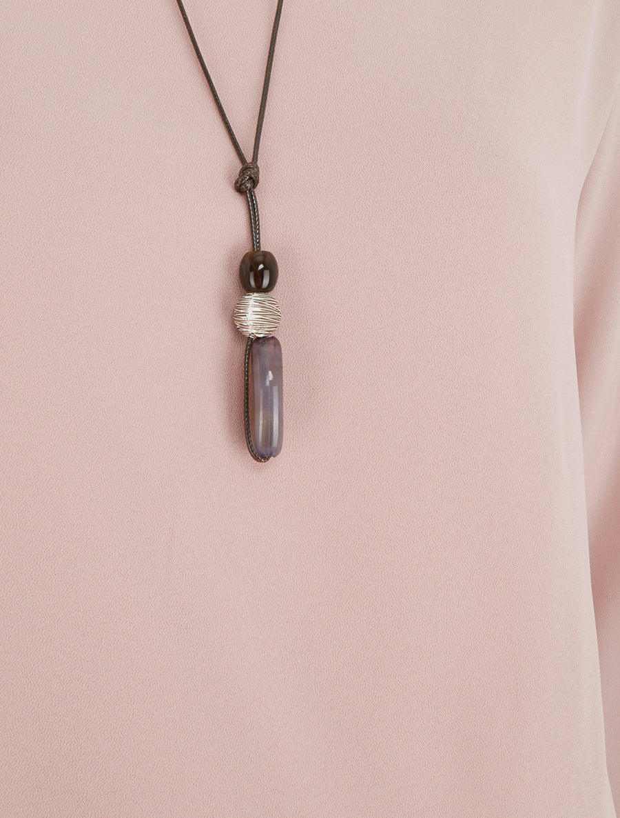 Fluid Ball Top with Round Neck - Pink