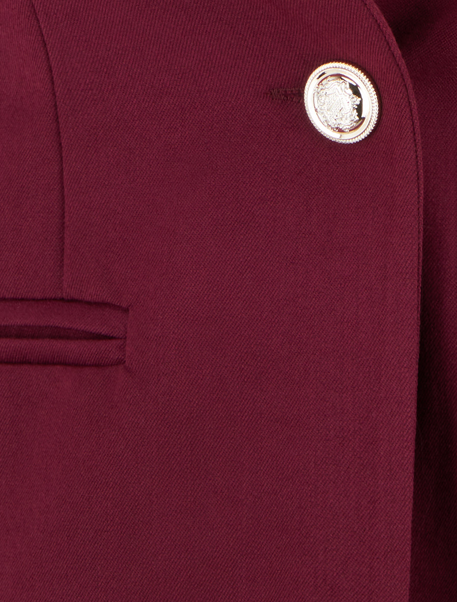 Fitted Blazer with Shoulder Pads