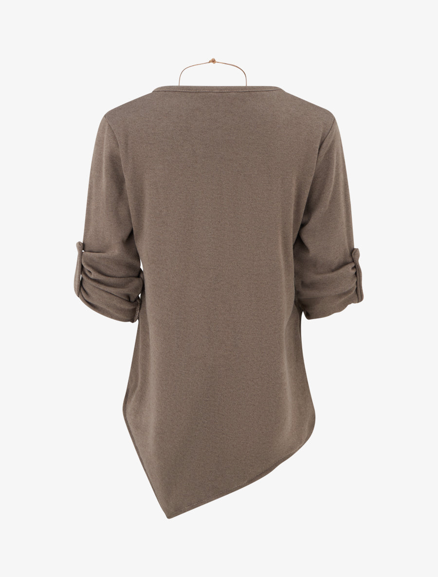 Asymmetric Straight Cut Sweater