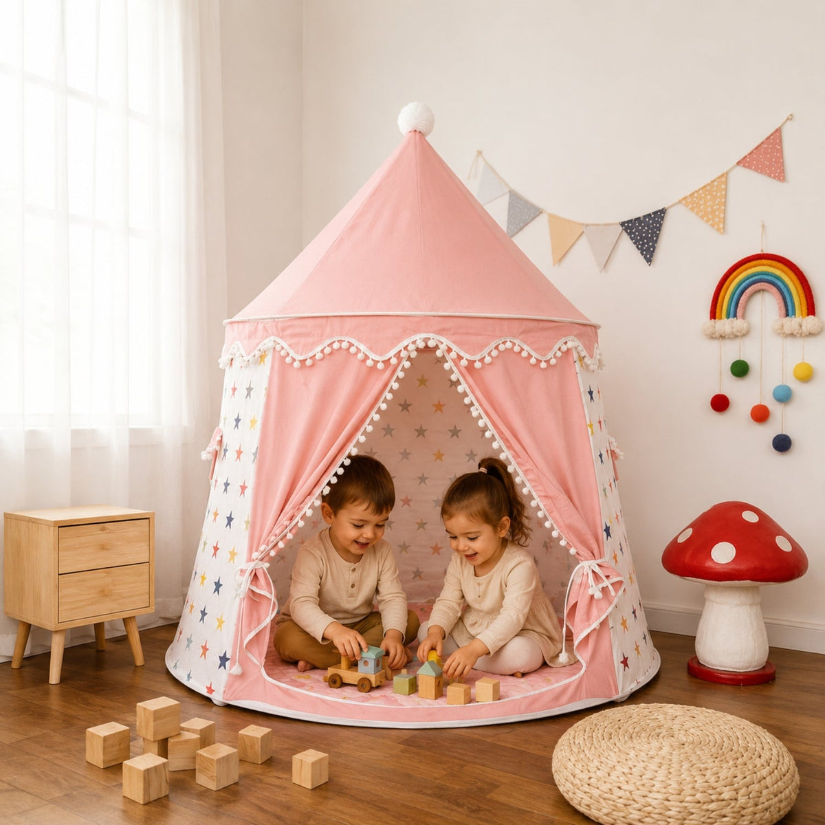 Kids Star Pattern Indoor Play Tent
