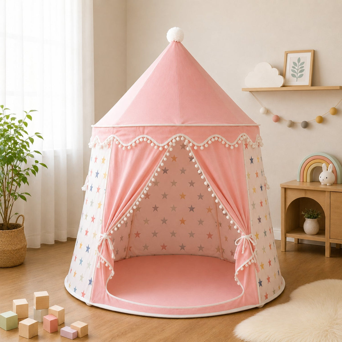 Kids Star Pattern Indoor Play Tent