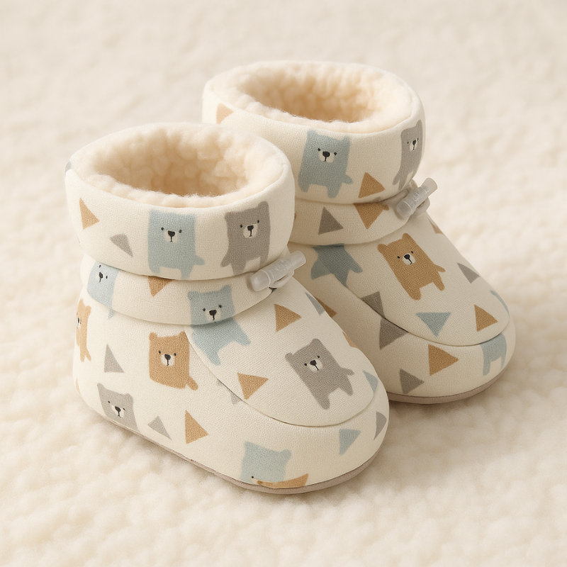 Non-Slip Baby Shoes with Elastic Cuffs