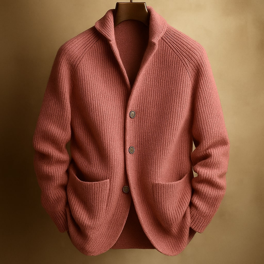Hugo Ribbed Wool Cardigan