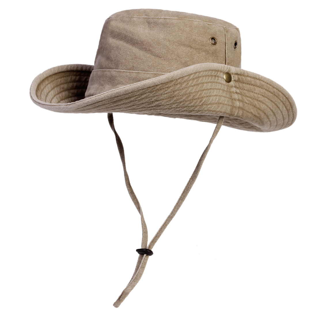 Celrien | Brimlow Unisex Flat-Top Solid Bucket Hat