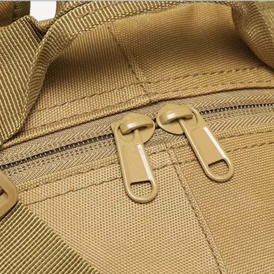 40-liter tactical backpack water-resistant with padded straps and reflective strips