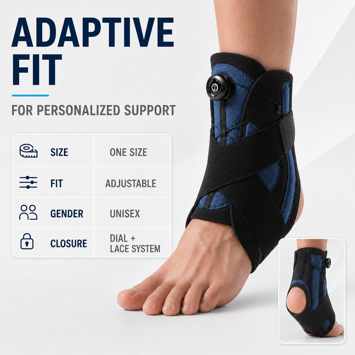Celrien | Ankoraid Adjustable Pressurized Ankle Support