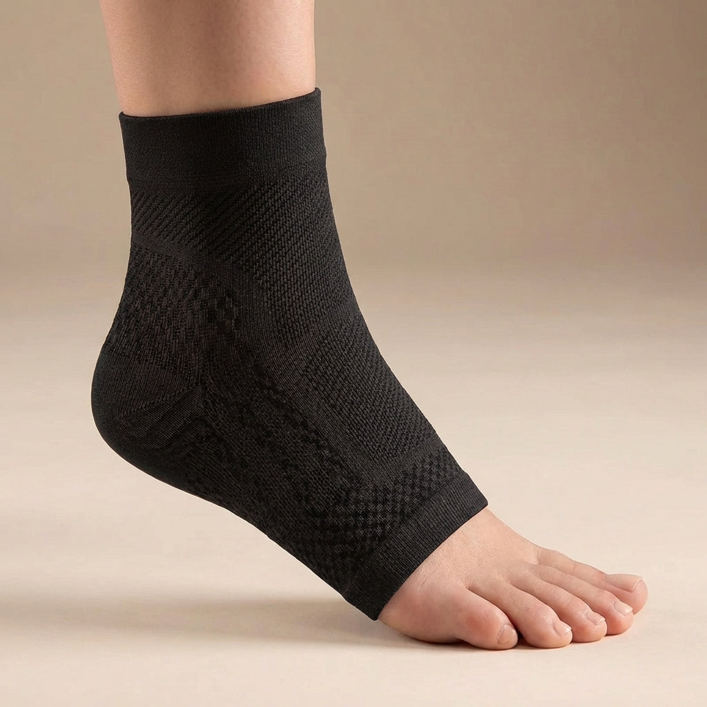 Breathable ankle compression bandage for pain relief and support