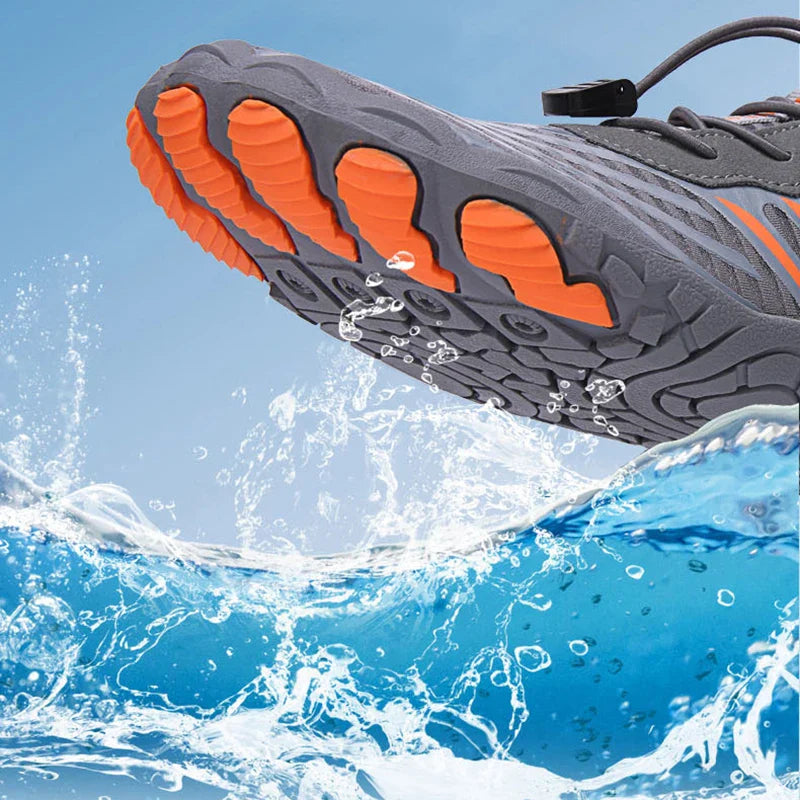Quick-dry amphibious barefoot shoes with lightweight flexible sole