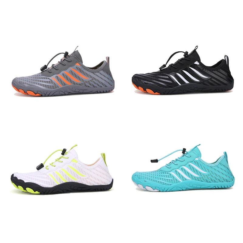 Quick-dry amphibious barefoot shoes with lightweight flexible sole