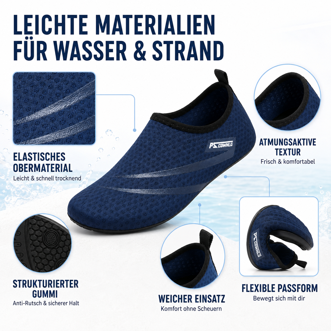 Celrien | Aquavex Slip-On Barefoot Water Shoe