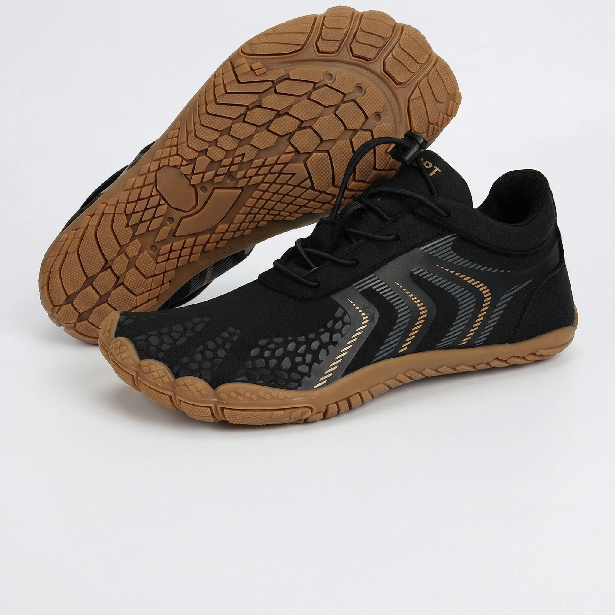 Unisex barefoot water shoes with quick-drying construction and wet-surface grip