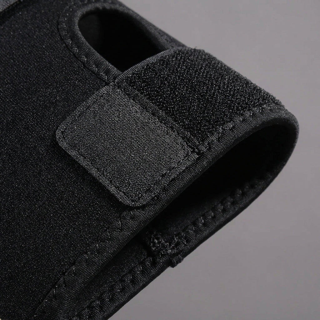 Adjustable elbow brace with compression and joint stabilization support