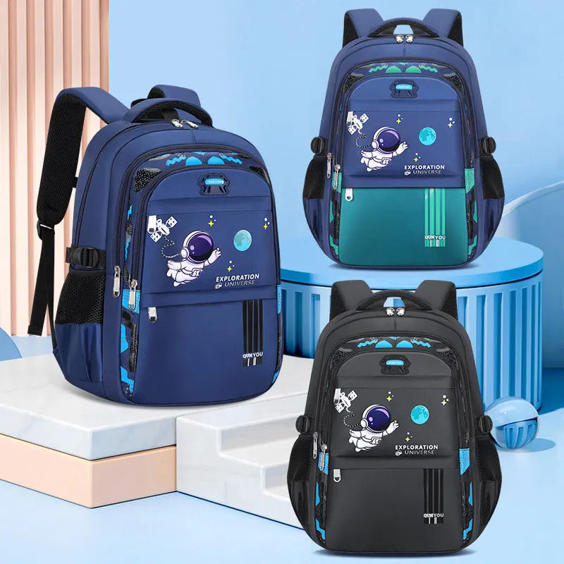 Kids school backpack waterproof with padded back and ergonomic shoulder straps