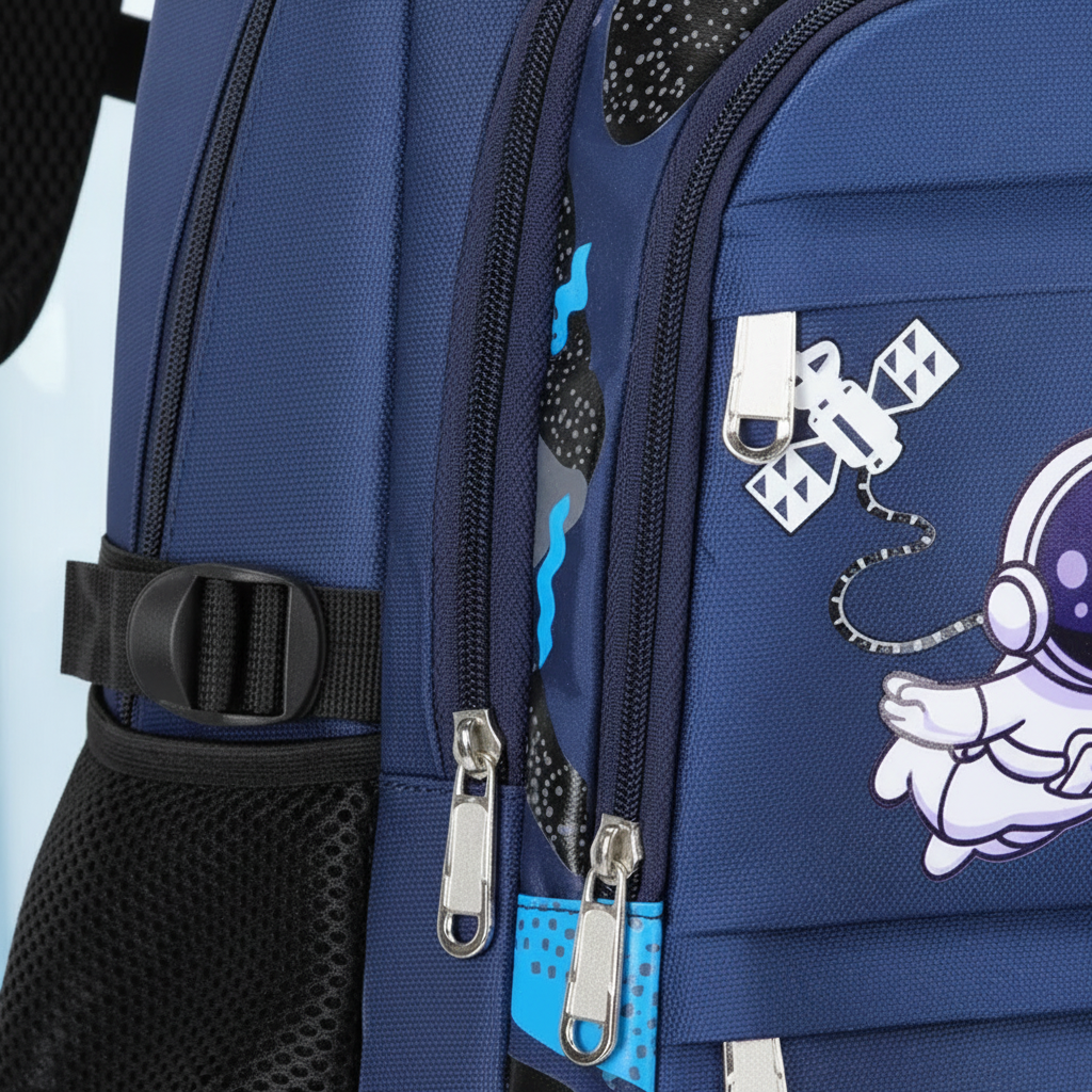 Kids school backpack waterproof with padded back and ergonomic shoulder straps