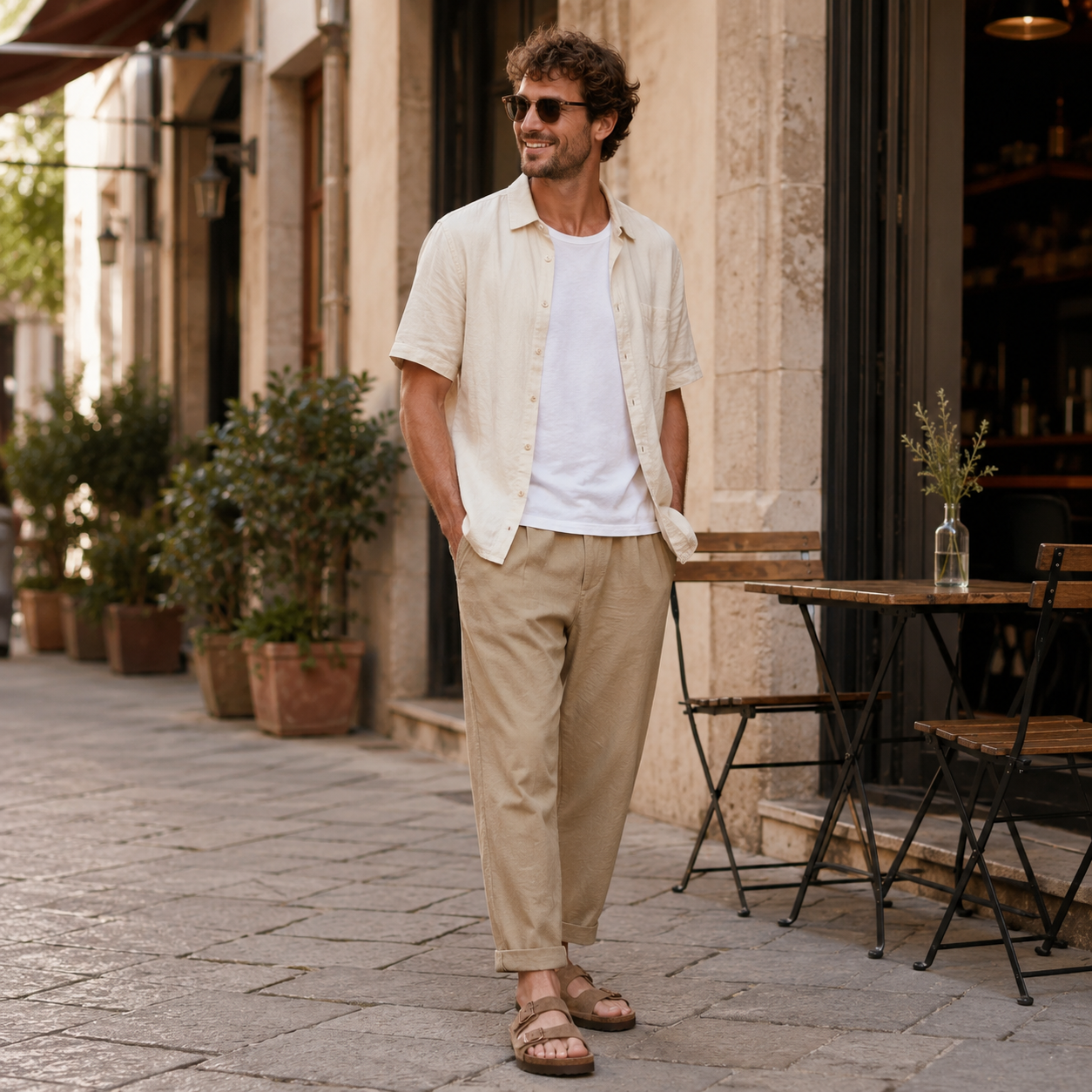 Celrien | Aurisol Two-Strap Slip-On Sandals