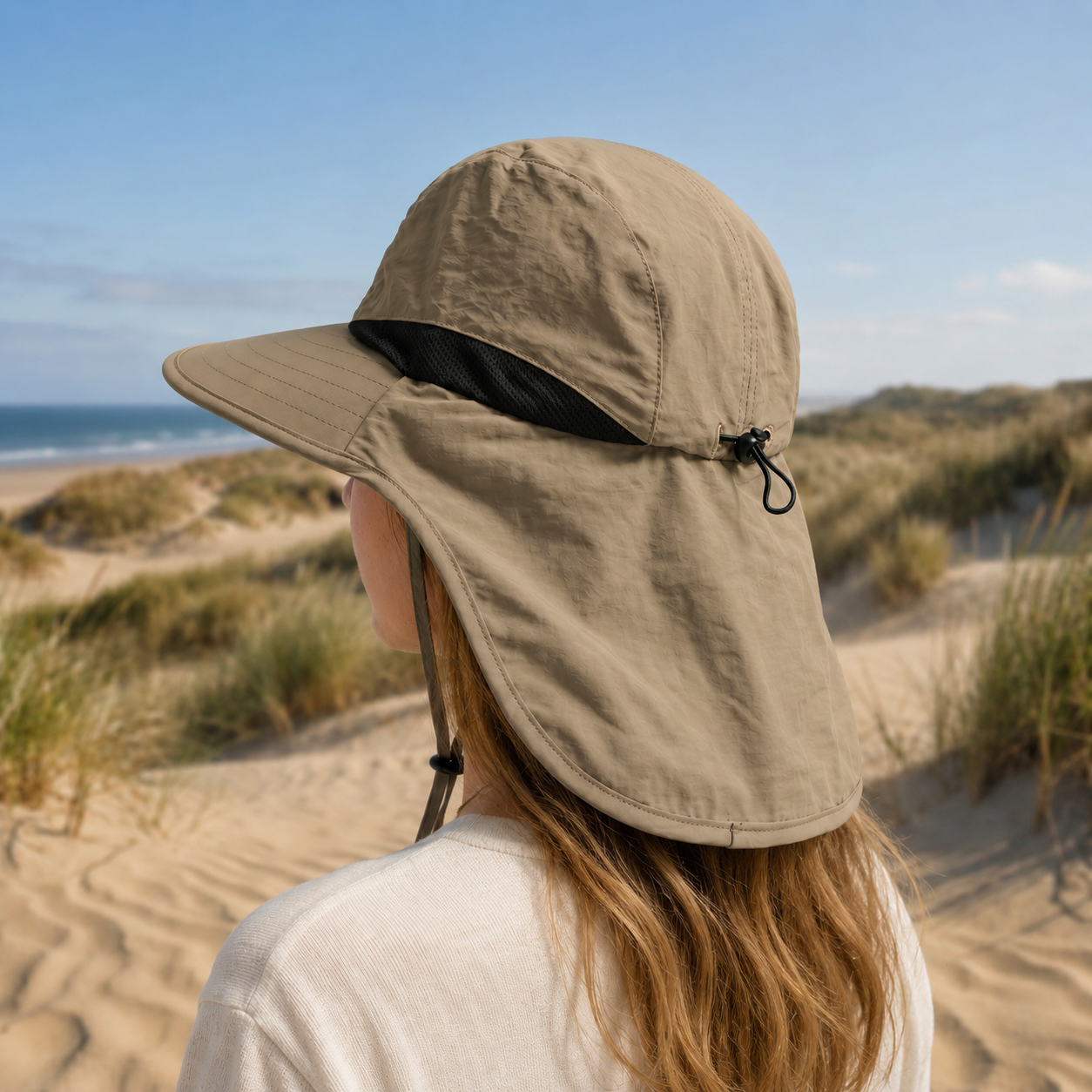 Celrien | Brimwick Wide-Brim Hat With Neck Flap