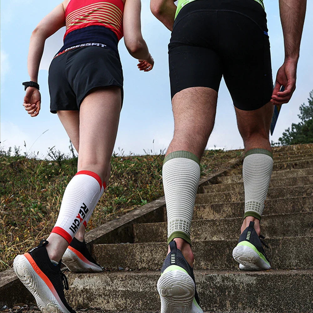Calf compression sleeve graduated compression breathable support