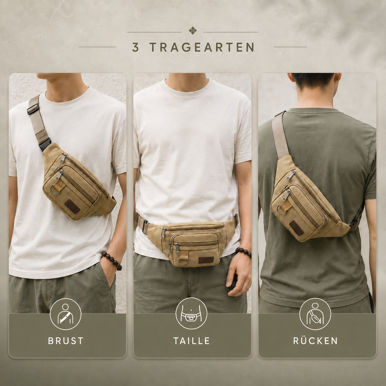 Celrien | Canvasoro Thick Canvas Waist Bag