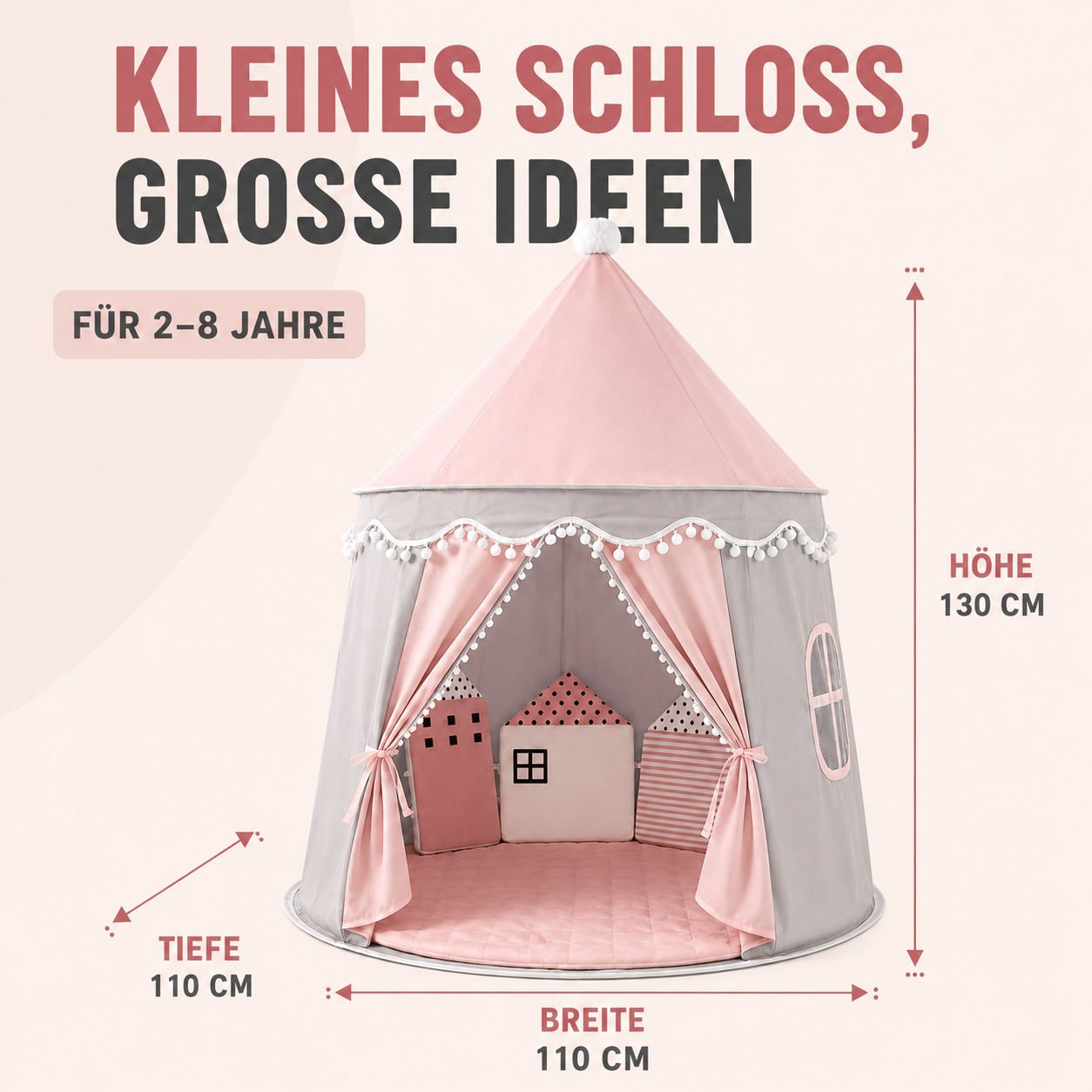 Celrien | CastleNook Foldable Kids Play Tent